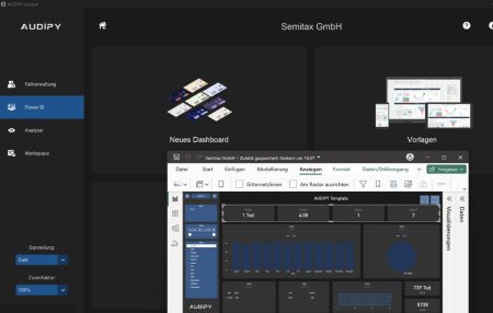 Mit integrierten Power BI Vorlagen